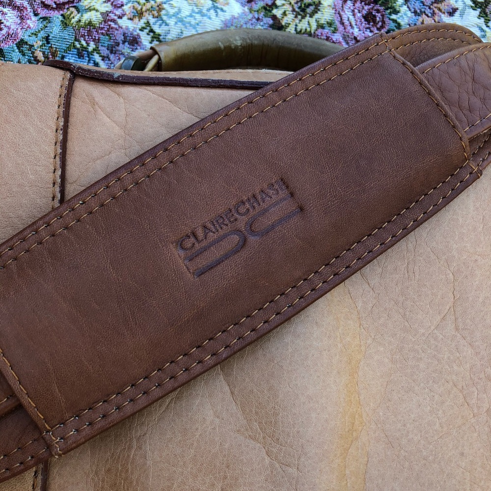 Claire Chase Genuine  Leather Messenger